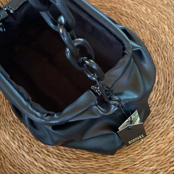 New badgley mischka black shoulder chain bag - Picture 6 of 10